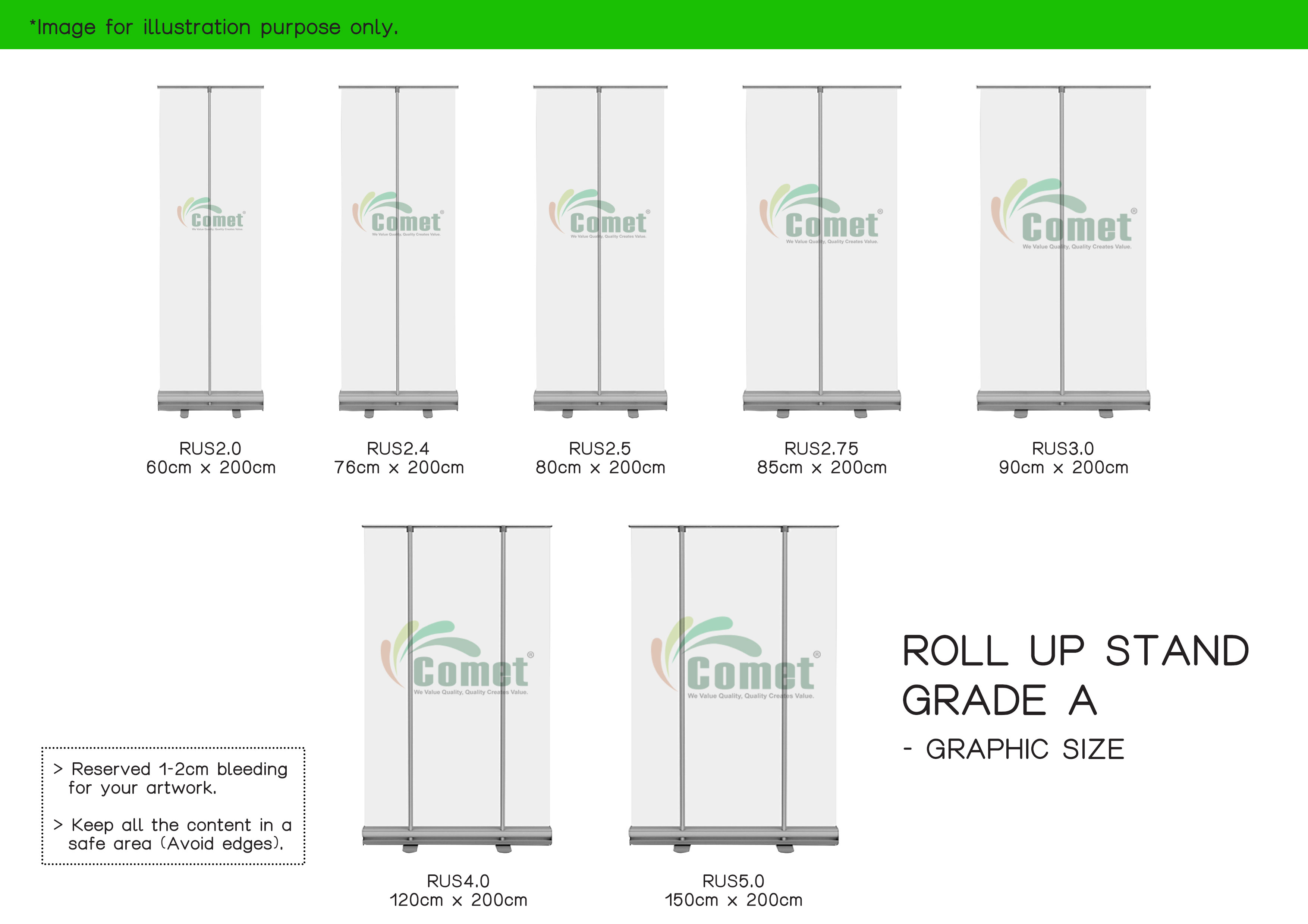Roll Up Stand Grade A [Standard] Aluminium